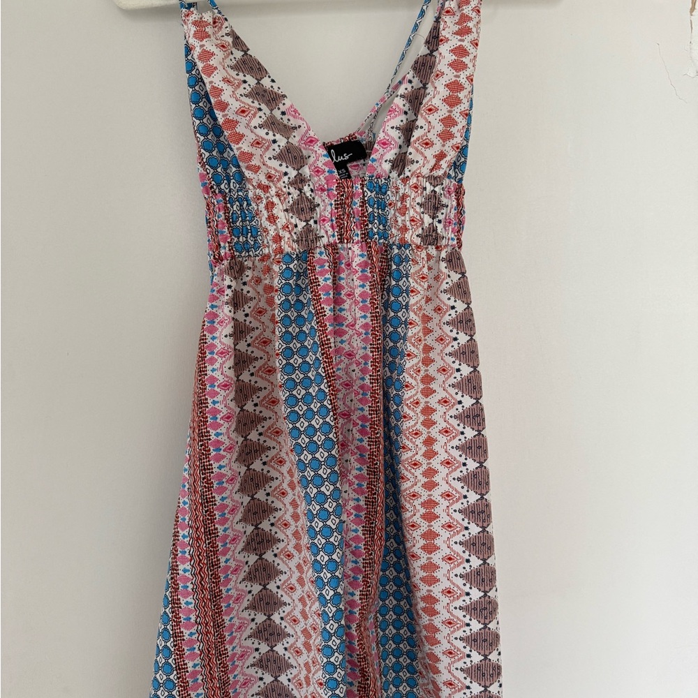 Lulu's Multicolor Patterned Dress - image 1